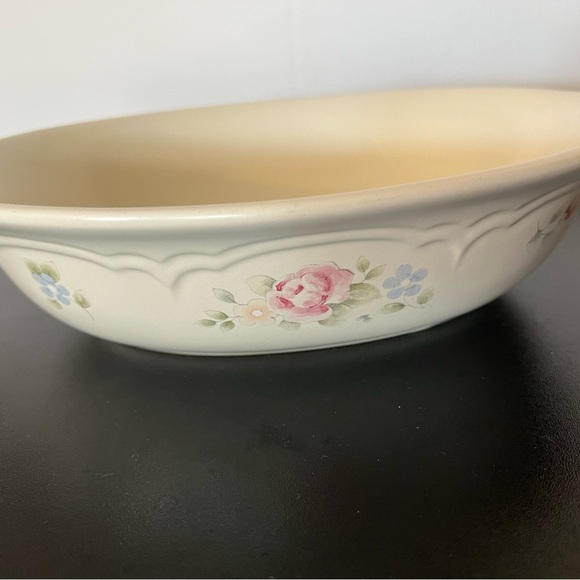 Pfaltzgraff Cream Floral Ceramic Bowl - Picture 1 of 4